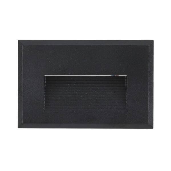 Balizador LED Externo Fixo Preto Luz Amarela Tovi 2W IP65 Bivolt Plástico Gaya
