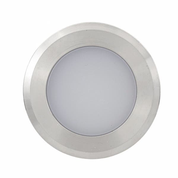 Balizador Redondo Embutir LED Externo Cinza Luz Neutra 1W IP65 Inspire