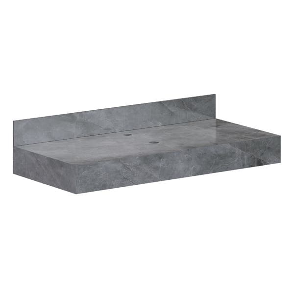 Bancada de Porcelanato para Cuba de Apoio 100x45cm Cinza Peri Cozimax