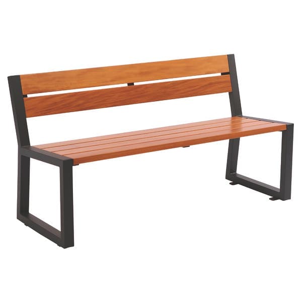 Banco de Jardim em Madeira com 3 Lugares 75x140cm Marrom Urban Tramontina