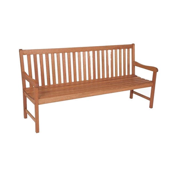Banco de Jardim em Madeira com 3 Lugares 89x150cm Marrom Ipanema Butzke