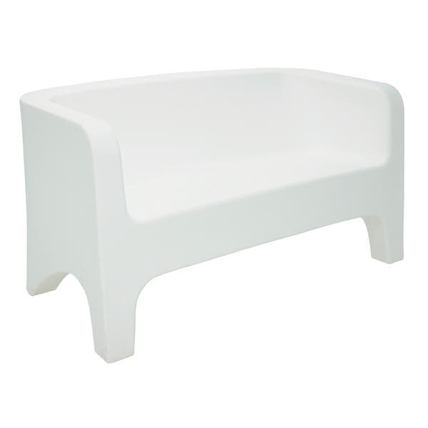 Banco de Jardim em Plástico 3 Lugares 75x142cm Branco Tonic Tramontina