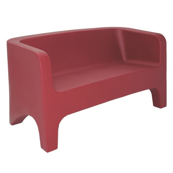 Banco de Jardim em Plástico 3 Lugares 75x142cm Vermelho Tonic Tramontina