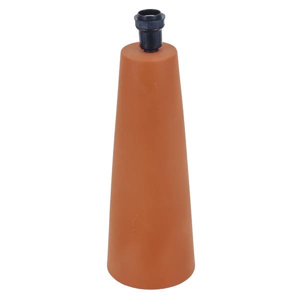 Base para Abajur Terracota Fosco Grande Cerâmica E27 Cônico Alfaluz
