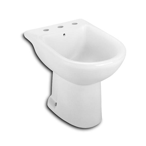 Bidê 3 furos com Ducha Riviera & Smart Cerâmica Branco Celite
