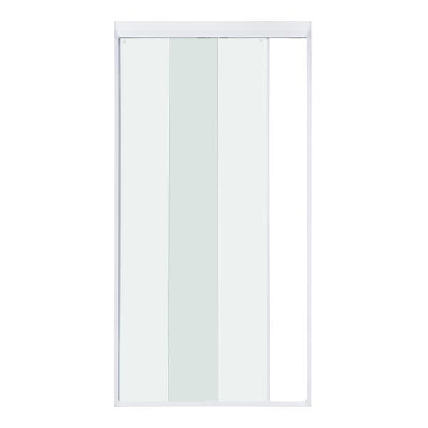 Box para Banheiro 120x200cm Vidro Incolor Frontal de Correr 2 Folhas Branco Duo Safe Speed Temper