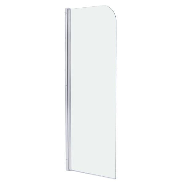 Box para Banheiro 60x190cm Vidro Incolor Folha Única Flexível Cromado para Ducha Speed Temper