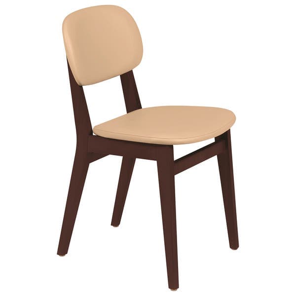 Cadeira de Jardim em Madeira 83x45cm Tabaco|Bege London Piazza Tramontina