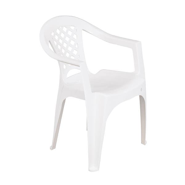 Cadeira de Jardim em Plástico 72x50 cm Branco Iguape Tramontina