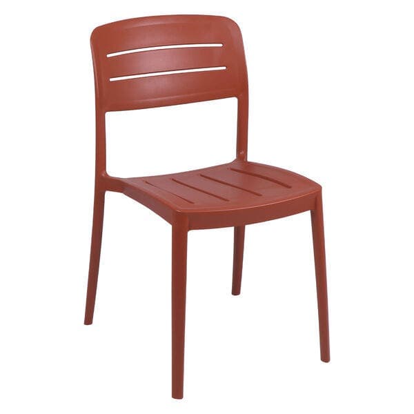 Cadeira de Jardim em Plástico 83x50x53,5cm Terracota Summa Amélia Tramontina
