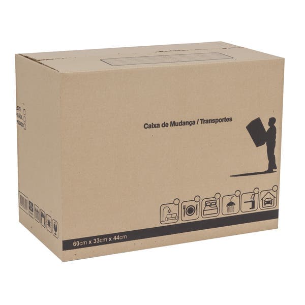 Caixa de Papelão para Mudança Marrom 44x60x33cm Target