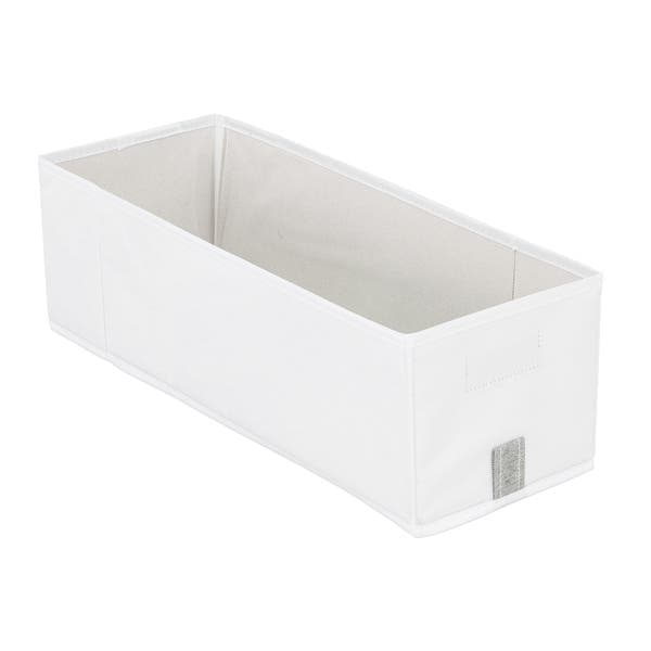 Caixa Organizadora Fibra Papel Branco EVO'M 16x18x50 cm Spaceo