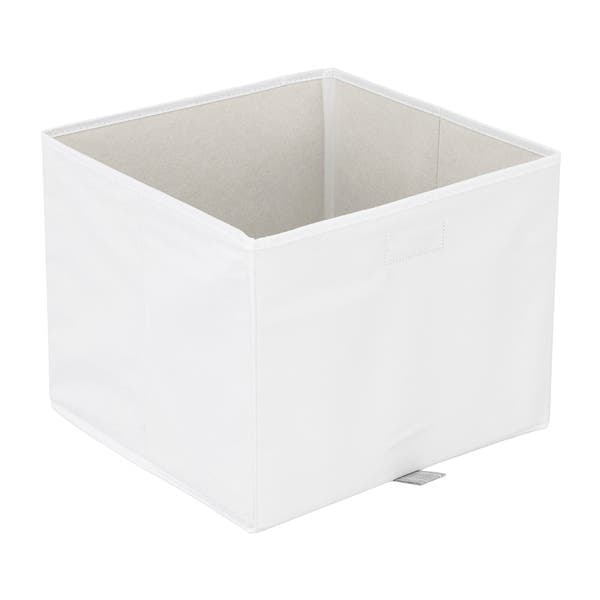 Caixa Organizadora Fibra Papel Branco EVO'M 29x36x35 cm Spaceo
