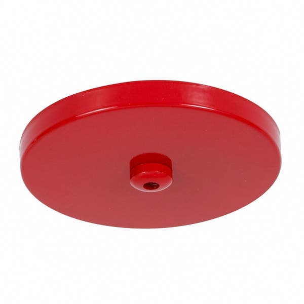Canopla para Pendente Redonda 1 Lâmpada Metal Vermelho