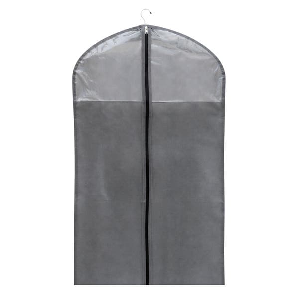 Capa Protetora de Roupas Tecido Cinza 70x45x5cm Util UD