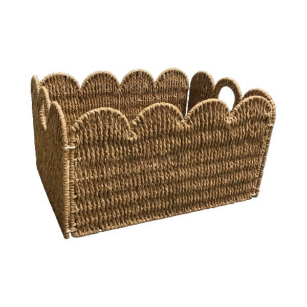 Cesto Organizador Fibra Natural Natural 26x21 cm Oikos