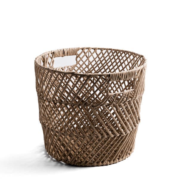 Cesto Organizador Fibra Natural Organização 36x30 cm Oikos