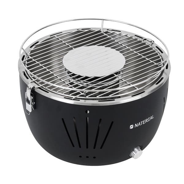 Churrasqueira Portátil a Carvão 23x35cm Table Grill Preto Naterial