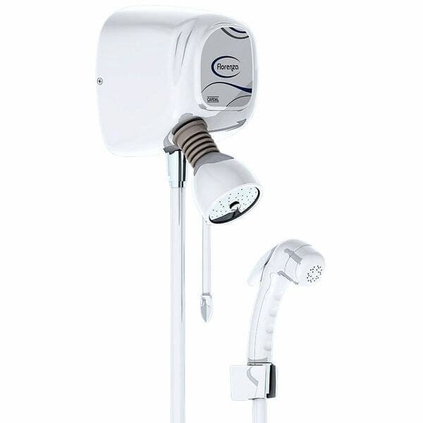 Chuveiro Elétrico Multitemperatura 220V 7800W Branco Quadrado Florenza com Haste Cardal