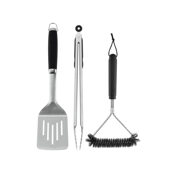Conjunto de Utensílios para Churrasco em Aço Inox Beta Naterial - 3 Peças