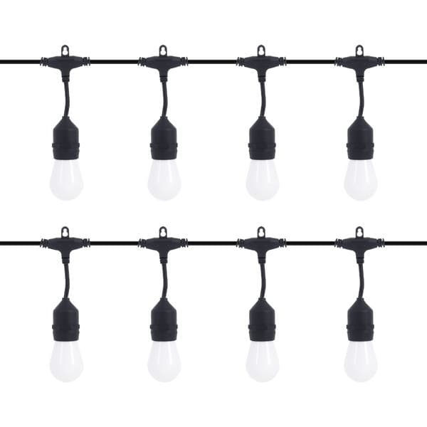 Cordão de Luz Preto Elétrico 8 Lâmpadas LED RGB 1W 5m 127V (110V) Inspire