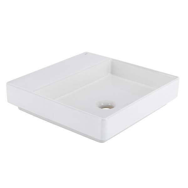 Cuba de Sobrepor Quadrada Cerâmica L 129 17 Branco 10x40x40cm Deca