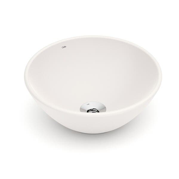Cuba para Banheiro de Apoio em Louça Redonda Pergam 35cm Basic R1 Celite