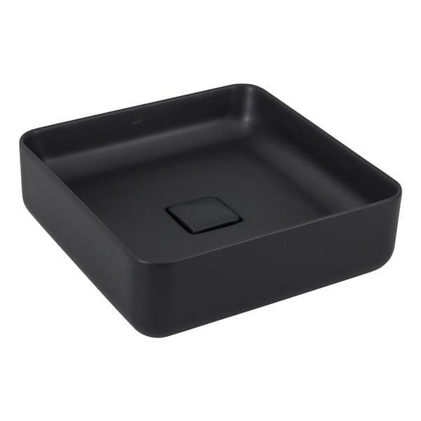 Cuba para Banheiro de Apoio Louça Quadrada Ébano Fosco 40x40cm Slim Deca