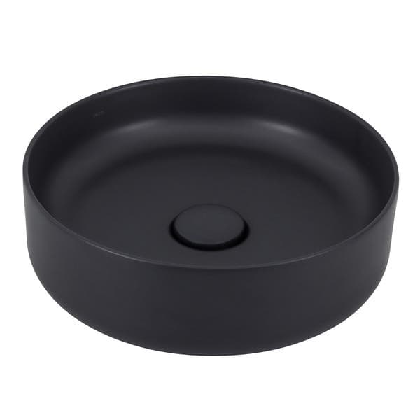 Cuba para Banheiro de Apoio Louça Redonda Ébano Fosco 40cm Slim Deca