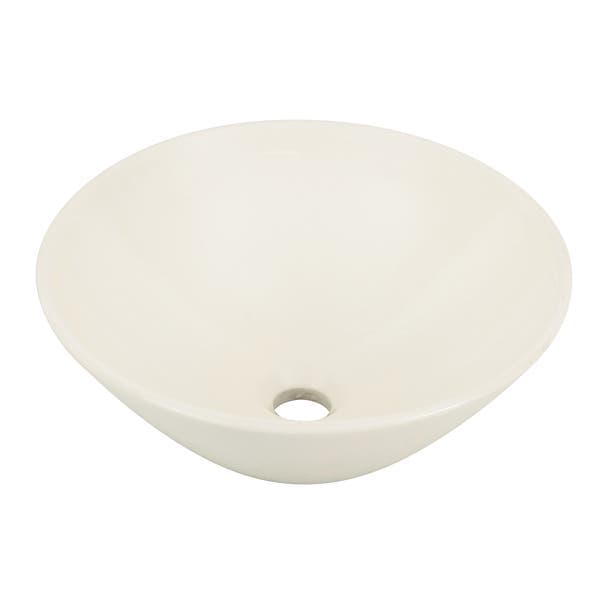 Cuba para Banheiro de Apoio Louça Redonda Palha 38cm Paris Sensea