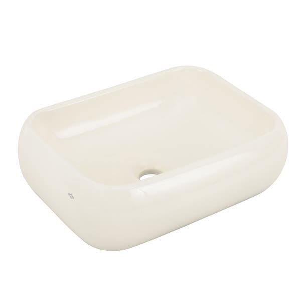 Cuba para Banheiro de Apoio Louça Retangular Palha 41x31cm Cannes Sensea