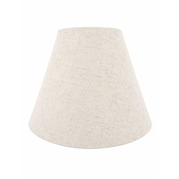 Cúpula para Abajur Capela Tradicional 22.5x35cm Linho Claro Primor