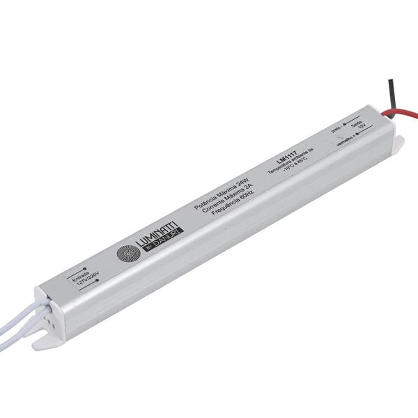 Driver para Fita Led de Embutir IP20 24W Bivolt Luminatti
