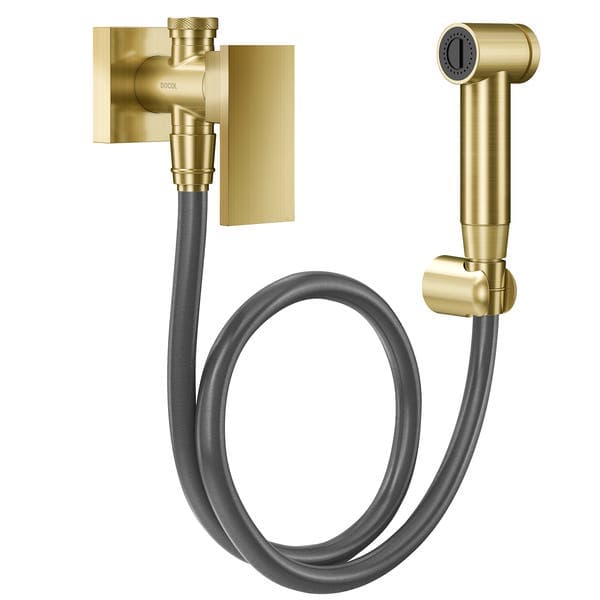Ducha Higiênica com Derivação 1,2m Ouro Escovado New Edge Docol