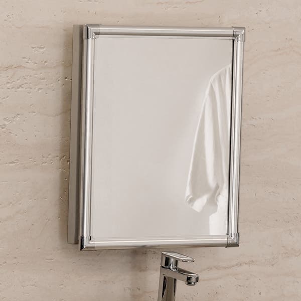 Espelheira para Banheiro 1 Porta 45x36x11cm Cinza Astra