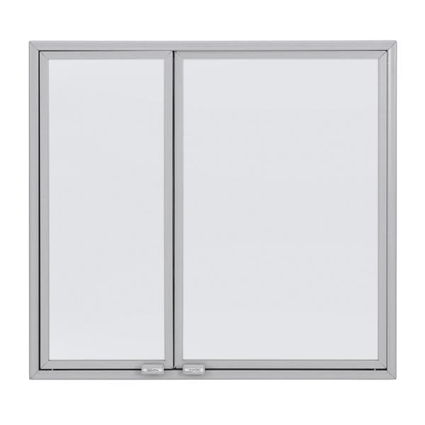 Espelheira para Banheiro 2 Portas 48,5x52,5x9,5cm Glass Retro Silver Cris Metal