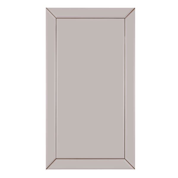 Espelho Grande Corpo Inteiro Retangular 200x110cm Bronze Com Moldura Topázio Bisotê Mayuri