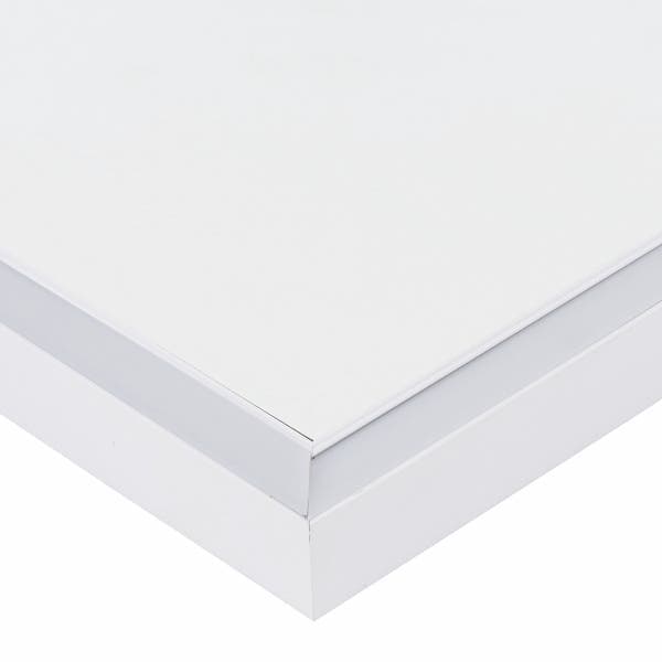 Espelho para Banheiro Quadrado com LED Bivolt Moldura Branca 60x60cm Serena Spot Line