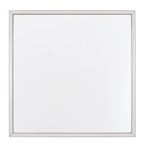 Espelho para Banheiro Quadrado com LED Bivolt Moldura Dourada 60x60cm Serena Spot Line