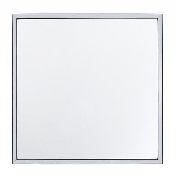 Espelho para Banheiro Quadrado com LED Bivolt Moldura Preta 60x60cm Serena Spot Line