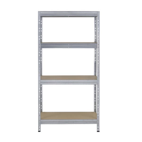 Estante de Aço Galvanizado com 4 Prateleiras Cinza Rivet 180x90x45cm 1000kg Ar Shelving