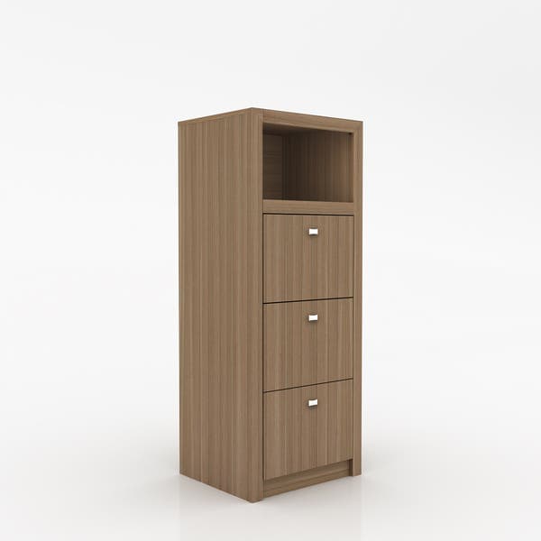 Estante de Madeira 52,2x132,5x44,5cm Amêndoa Videira Tecno Mobili