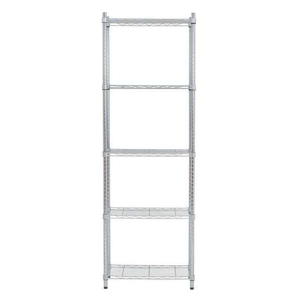 Estante de Metal Aço Cromada com 5 Prateleiras Aramada 180x60x35cm 250kg Spaceo