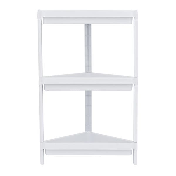 Estante de Plástico Polipropileno com 3 Prateleiras Branca Geo 76,5x33x33cm 15kg Grifit