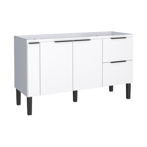 Gabinete de Cozinha 2 Portas de Abrir 2 Gavetas 1,44mx86cmx51,5cm Branco Cisne Cozimax