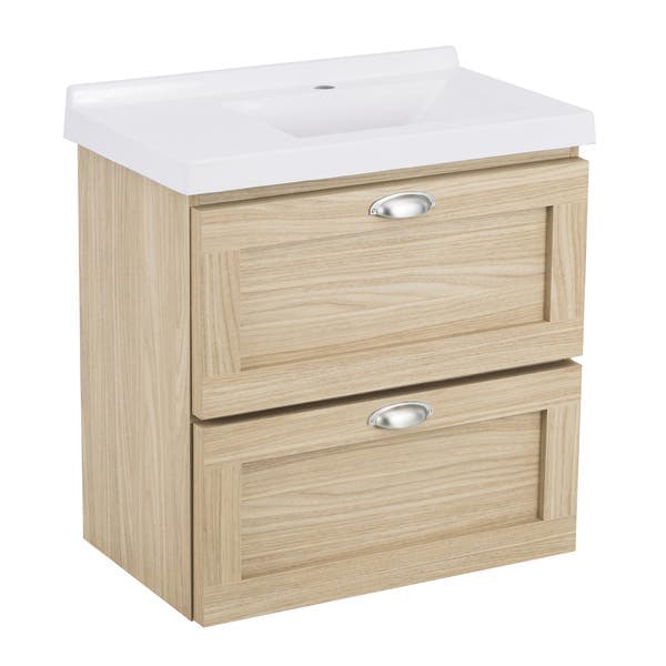 Gabinete para Banheiro com Cuba 66cm Madeira MDF Nature Giovanna Astral Design