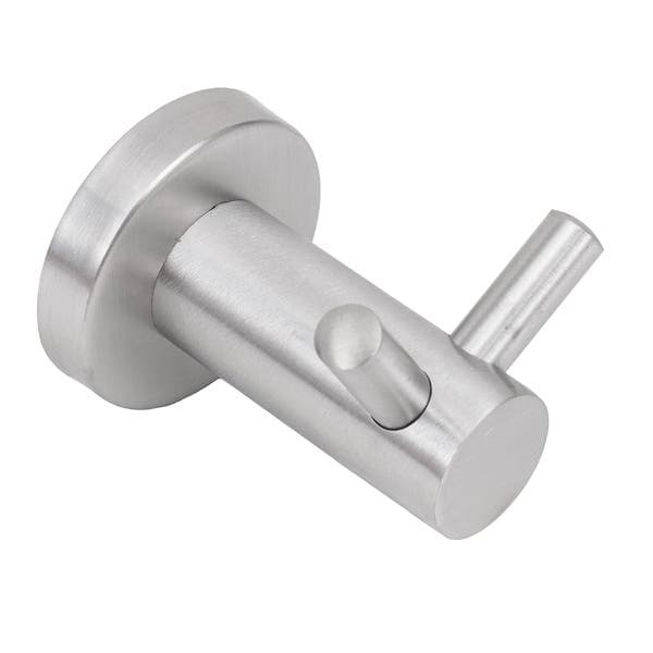 Gancho Duplo Aço Inox 304 12x12x8cm Escovado Prática Stoc