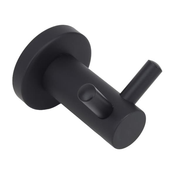 Gancho Duplo Aço Inox 304 12x12x8cm Preto Prática Stoc