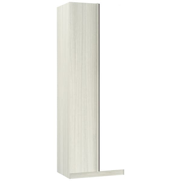 Guarda-Roupa de Canto Reto Modulado Legno Crema 1 Porta de Abrir Branco MDP 236x80,4x56cm Prime Luciane