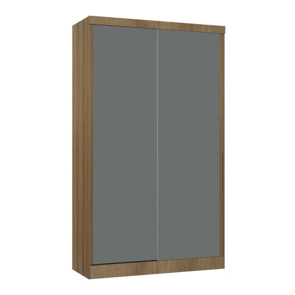 Guarda-Roupa Modulado 2 Portas de Correr 3 MDP Avelã 3 Gavetas 134,5x230x54 Milano Luciane